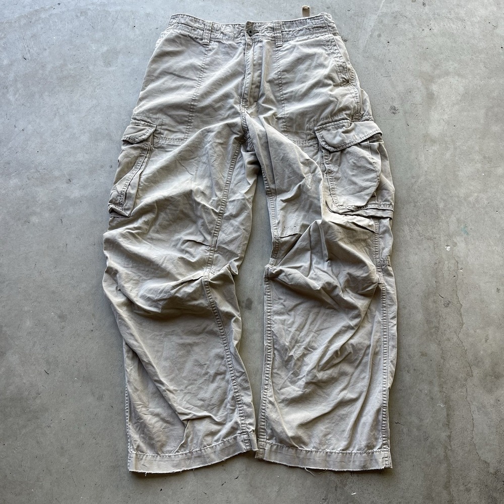 Vintage Polo Jeans Co Ralph Lauren Paratrooper Cargo Pants Men 34x30 Military